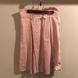 Blush and white flow skirt